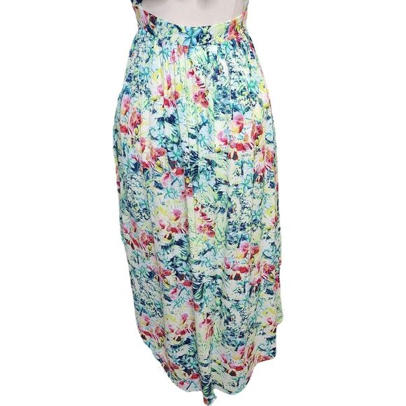 Forever 21 Exclusive Tropical High Low Back Cutout Dress S - Picture 5 of 16